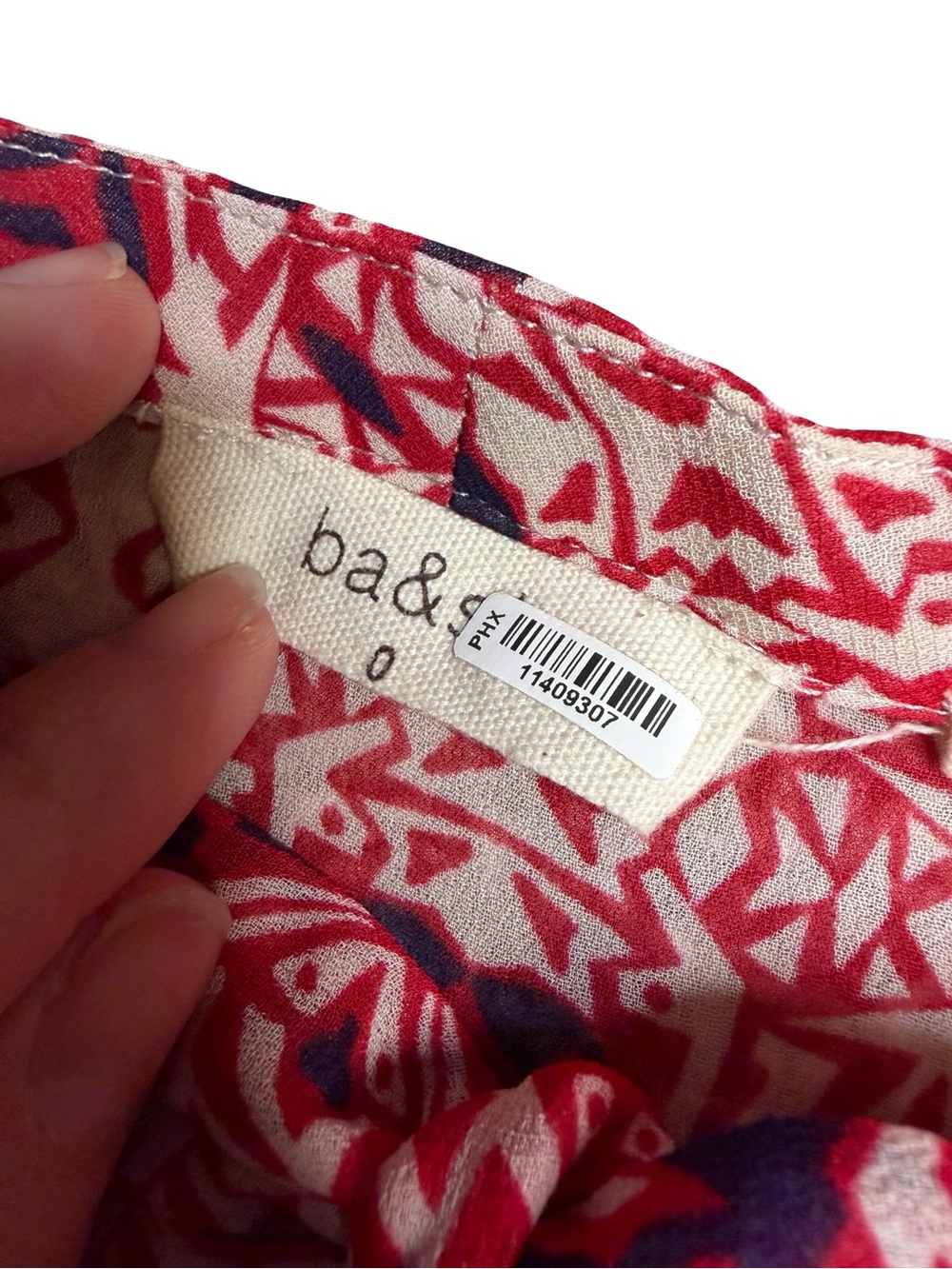 ✨ba&sh Rodeo Lady Blouse Red Print XS US 4 Boho Top✨ - Picture 7 of 8